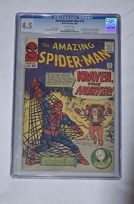 MARVEL 1962 SERIES AMAZING SPIDER-MAN #15 CGC 4.5 OFF WHITE PAGES